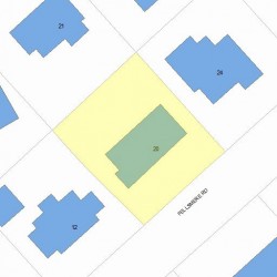 20 Fellsmere Rd, Newton, MA 02459 plot plan