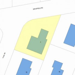 4 York Rd, Newton, MA 02468 plot plan