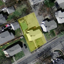 307 Newtonville Ave, Newton, MA 02460 aerial view