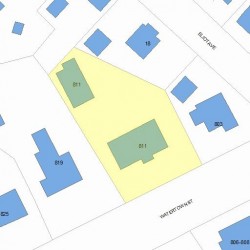 811 Watertown St, Newton, MA 02465 plot plan