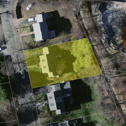 16 Olde Field Rd, Newton, MA 02459 aerial view