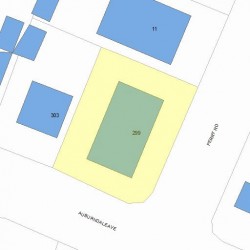 299 Auburndale Ave, Newton, MA 02466 plot plan