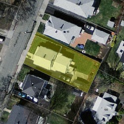 50 Falmouth Rd, Newton, MA 02465 aerial view