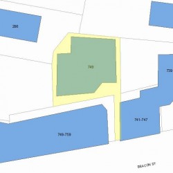 749 Beacon St, Newton, MA 02459 plot plan