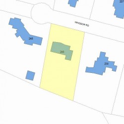 240 Windsor Rd, Newton, MA 02468 plot plan