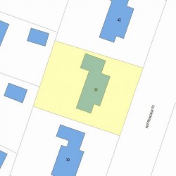 36 Fessenden St, Newton, MA 02460 plot plan