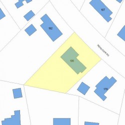 186 Nehoiden Rd, Newton, MA 02468 plot plan