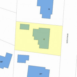 12 Hazelton Rd, Newton, MA 02459 plot plan