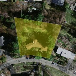 73 Baldpate Hill Rd, Newton, MA 02459 aerial view