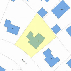 45 Miller Rd, Newton, MA 02459 plot plan