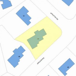 41 Carlson Ave, Newton, MA 02459 plot plan