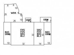 727 Centre St, Newton, MA 02458 floor plan