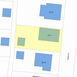 41 Irving St, Newton, MA 02459 plot plan