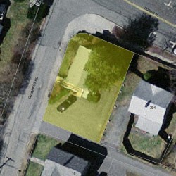 400 Homer St, Newton, MA 02459 aerial view