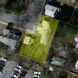 14 Clark Rd, Newton, MA 02465 aerial view