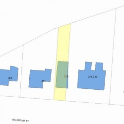 315 California St, Newton, MA 02458 plot plan