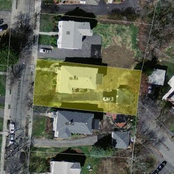 58 Cloverdale Rd, Newton, MA 02461 aerial view