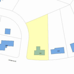 191 Waban Ave, Newton, MA 02468 plot plan