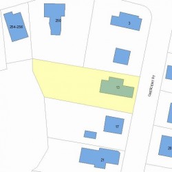 13 Crescent St, Newton, MA 02465 plot plan