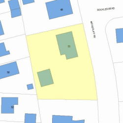 55 Woodcliff Rd, Newton, MA 02461 plot plan