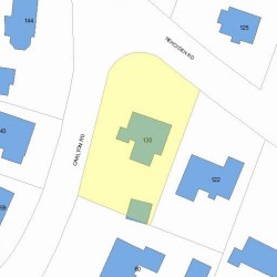 130 Nehoiden Rd, Newton, MA 02468 plot plan