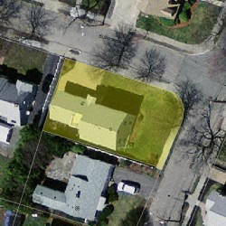 6 Elsworth Rd, Newton, MA 02465 aerial view