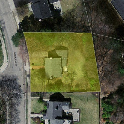 61 Moulton St, Newton, MA 02462 aerial view