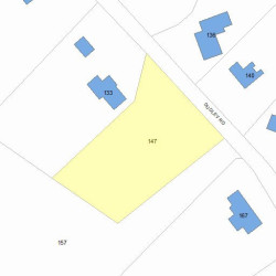 147 Dudley Rd, Newton, MA 02459 plot plan