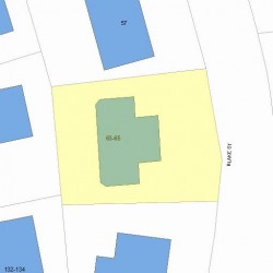 65 Blake St, Newton, MA 02460 plot plan