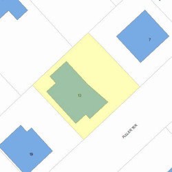 13 Fuller Ter, Newton, MA 02465 plot plan