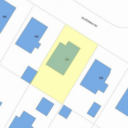 140 Dickerman Rd, Newton, MA 02461 plot plan