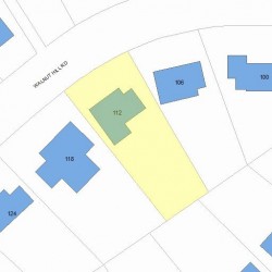 112 Walnut Hill Rd, Newton, MA 02461 plot plan