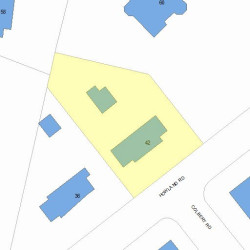 42 Howland Rd, Newton, MA 02465 plot plan