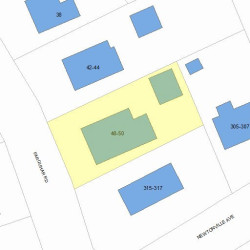 50 Farquhar Rd, Newton, MA 02460 plot plan