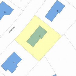 72 Sharpe Rd, Newton, MA 02459 plot plan