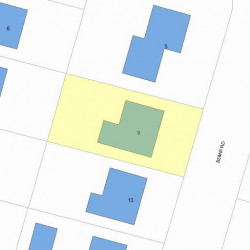 9 Bemis Rd, Newton, MA 02460 plot plan