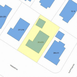 215 Tremont St, Newton, MA 02458 plot plan