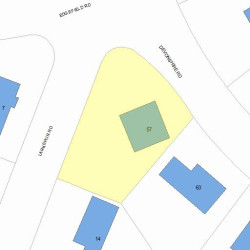 57 Devonshire Rd, Newton, MA 02468 plot plan
