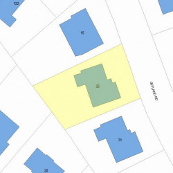 25 Sevland Rd, Newton, MA 02459 plot plan