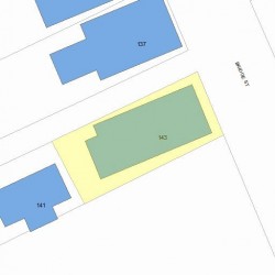 143 Bridge St, Newton, MA 02458 plot plan