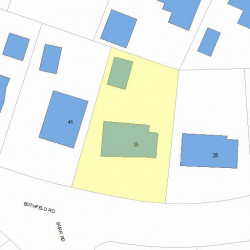 35 Bothfeld Rd, Newton, MA 02459 plot plan