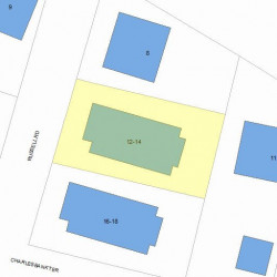 14 Russell Rd, Newton, MA 02458 plot plan