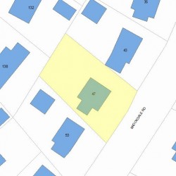 47 Brookdale Rd, Newton, MA 02460 plot plan