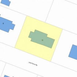 12 Chatham Rd, Newton, MA 02461 plot plan