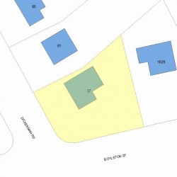 57 Dickerman Rd, Newton, MA 02461 plot plan