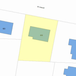 616 Boylston St, Newton, MA 02459 plot plan