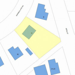 14 Shornecliffe Rd, Newton, MA 02458 plot plan