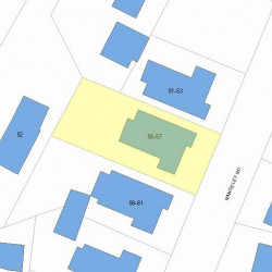 55 Rangeley Rd, Newton, MA 02465 plot plan