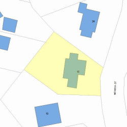 16 Morrill St, Newton, MA 02465 plot plan