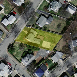 38 Westland Ave, Newton, MA 02465 aerial view